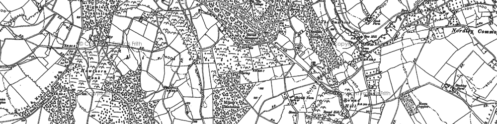Old map of Shirlett in 1882