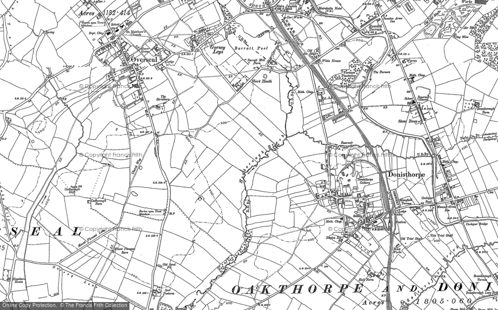 Old Map of Short Heath, 1900 - 1901 in 1900