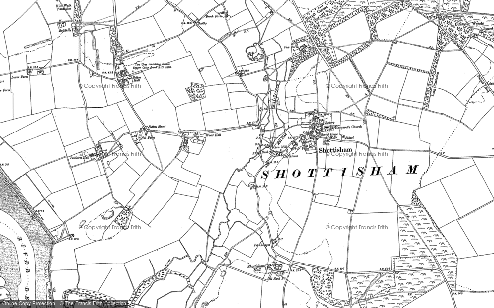 Old Map of Shottisham, 1902 in 1902