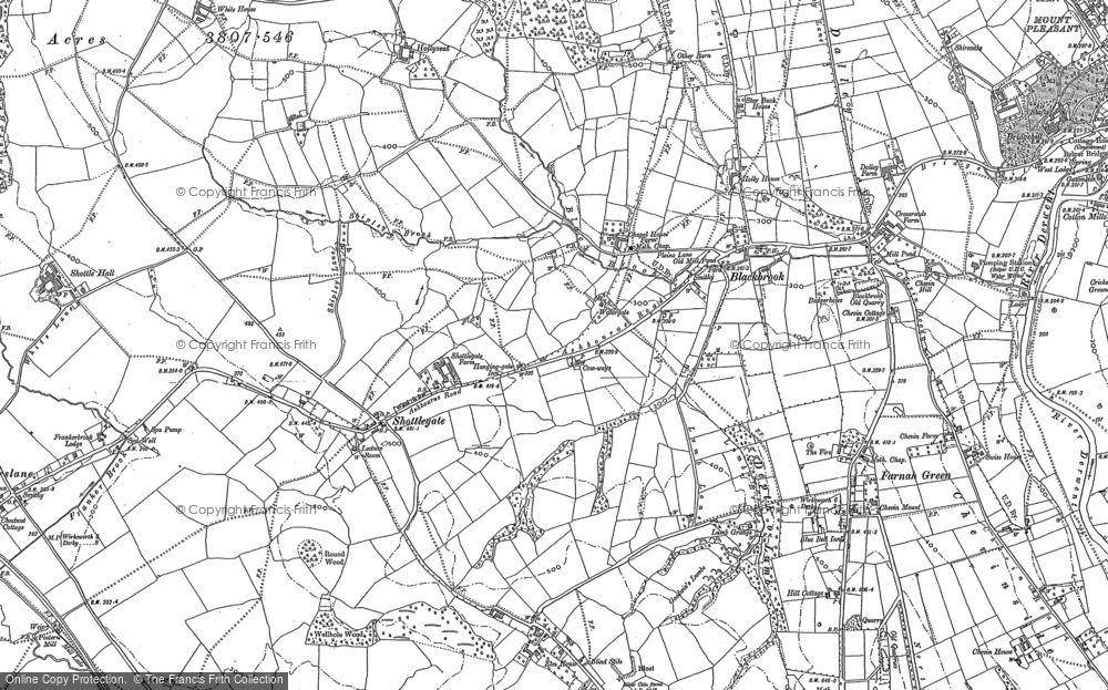 Old Map of Shottlegate, 1879 - 1880 in 1879