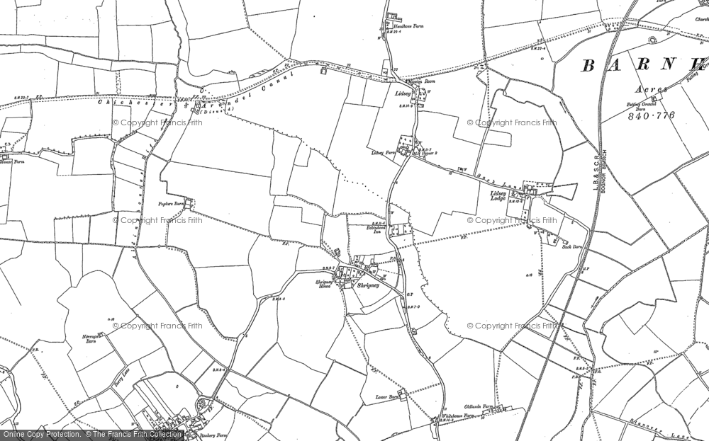 Old Map of Shripney, 1847 - 1910 in 1847