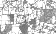 Old Map of Shurlock Row, 1898 - 1910
