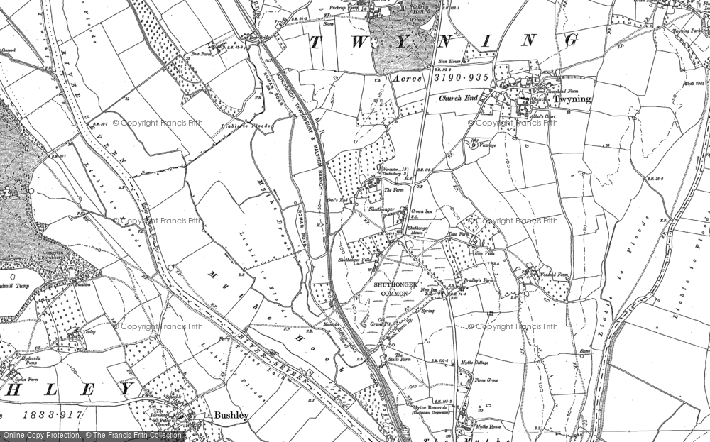 Old Map of Shuthonger, 1900 - 1903 in 1900