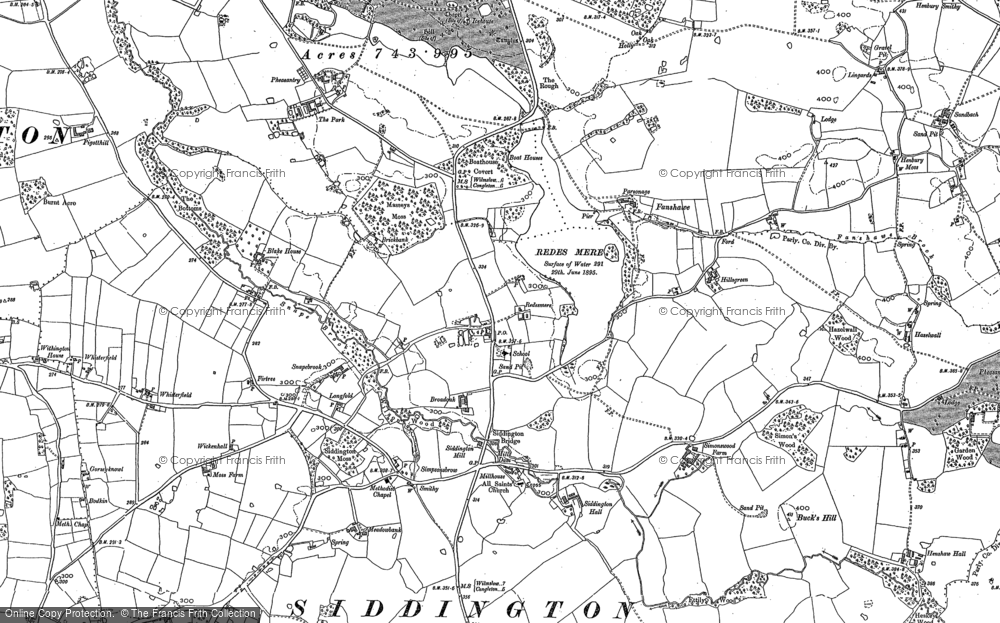 Old Map of Siddington, 1897 in 1897