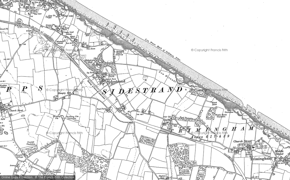 Old Map of Historic Map covering Frogshall in 1885