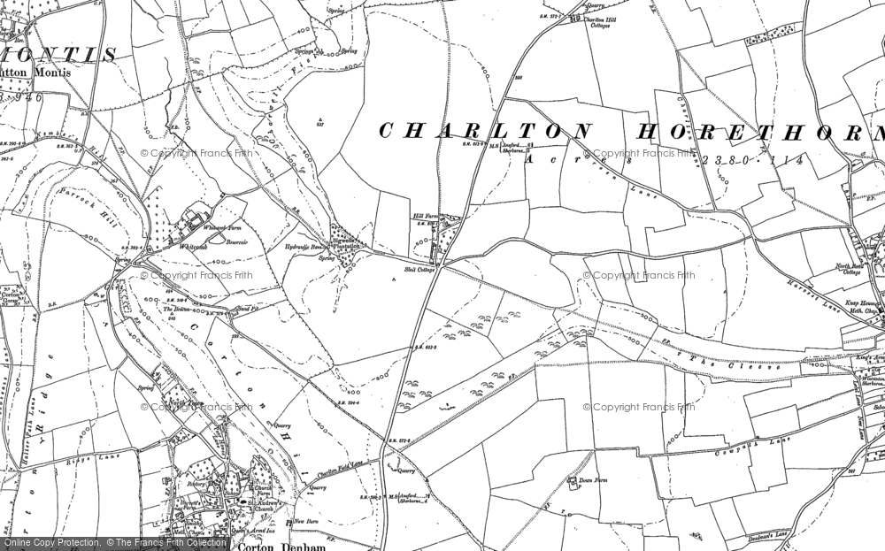 Old Map of Sigwells, 1885 in 1885
