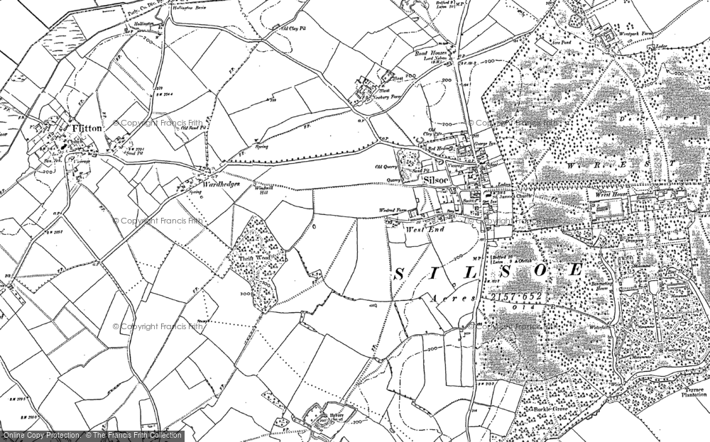 Old Map of Silsoe, 1881 - 1899 in 1881