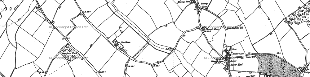 Old map of Silver End in 1895