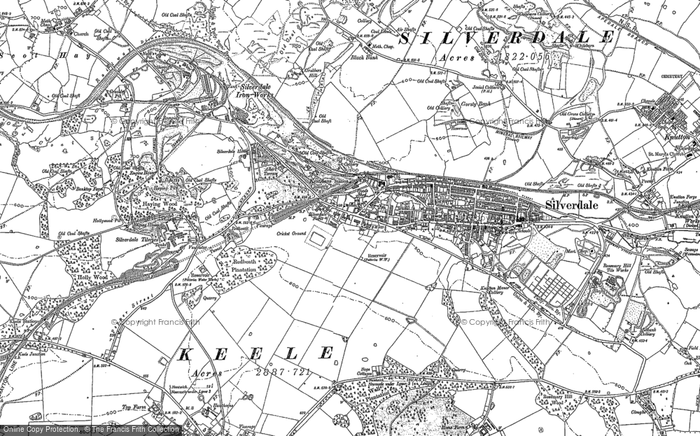Old Map of Silverdale, 1878 - 1898 in 1878