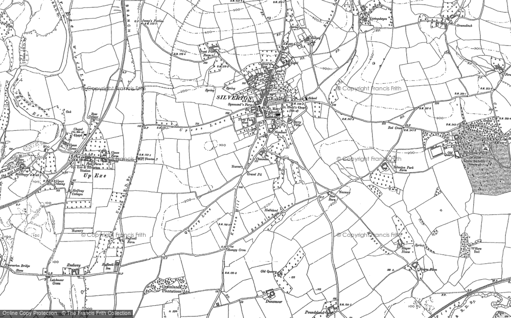 Old Map of Historic Map covering Chitterley in 1887