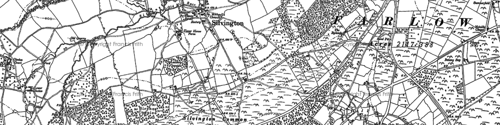 Old map of Batch Brook in 1879