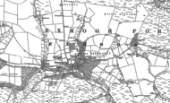 Old Map of Simonsbath, 1887 - 1902