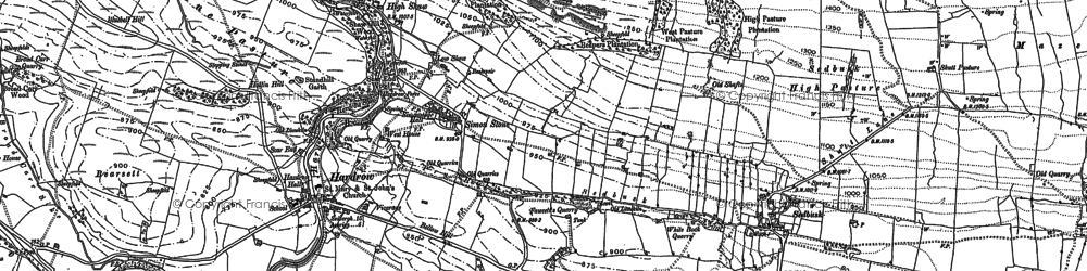 Old map of Simonstone in 1891