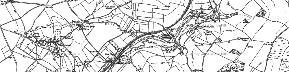 Old map of Stony Littleton in 1884