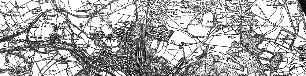 Old map of Sirhowy in 1879