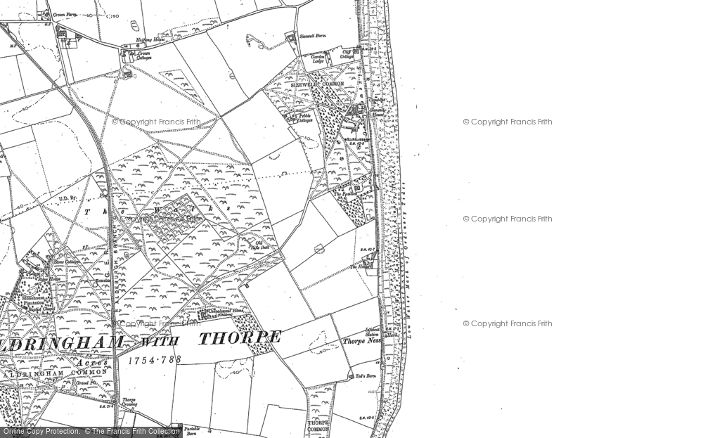 Old Map of Sizewell, 1882 - 1883 in 1882