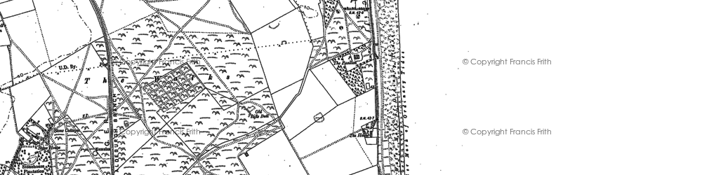 Old map of Sizewell in 1882