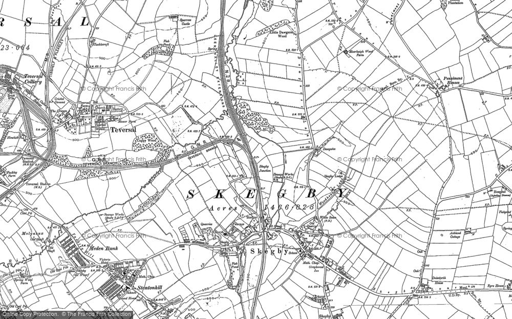 Old Map of Historic Map covering Baxterhill in 1897