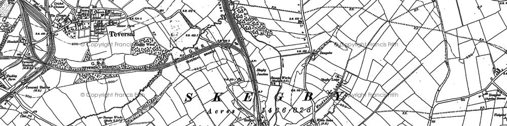 Old map of Skegby in 1897