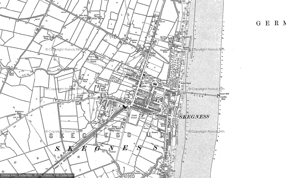 Old Map of Skegness, 1887 - 1904 in 1887