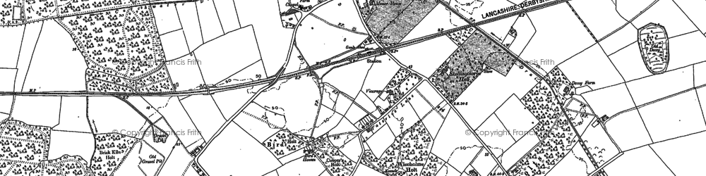 Old map of Skellingthorpe in 1886