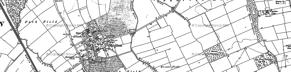 Old map of Skelton in 1891