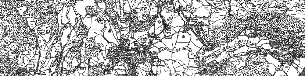 Old map of Skelwith Bridge in 1897