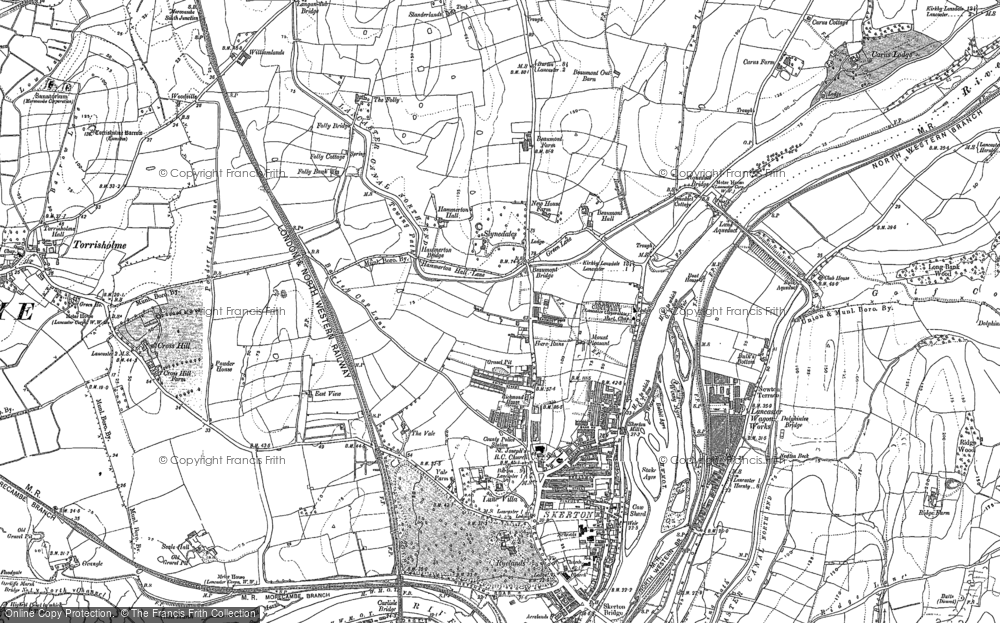 Old Map of Skerton, 1910 in 1910
