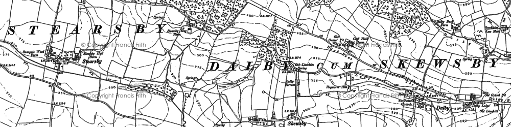 Old map of Skewsby in 1889