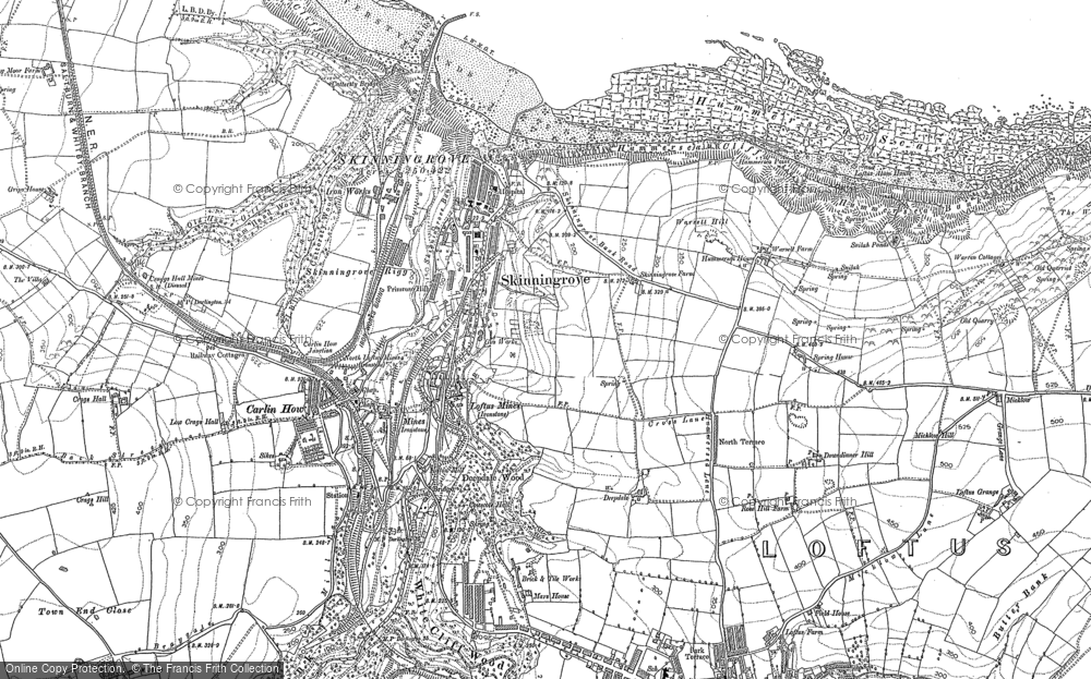 Old Map of Skinningrove, 1893 - 1913 in 1893