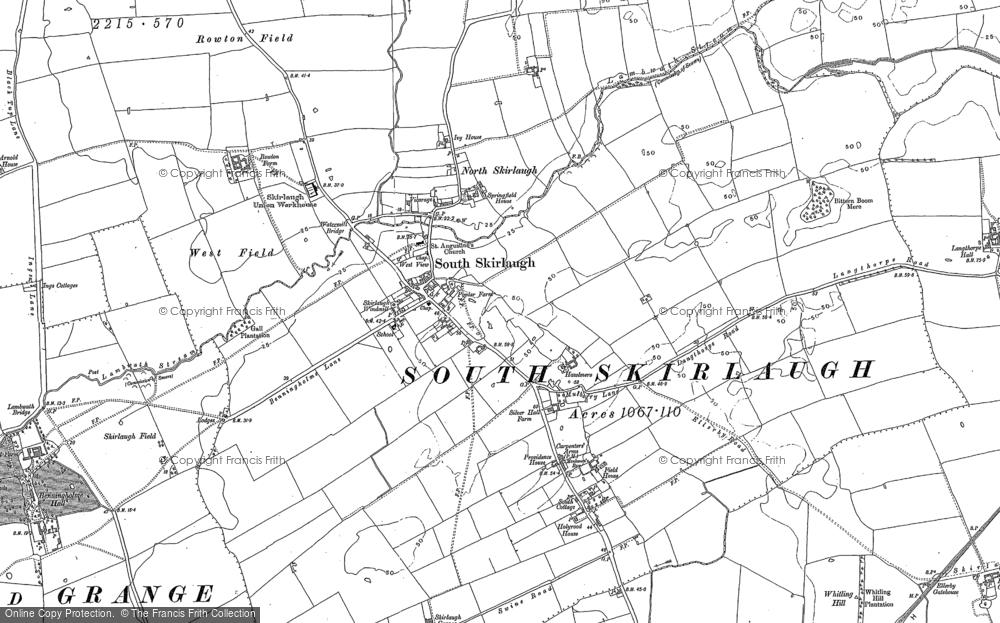 Old Map of Skirlaugh, 1889 in 1889