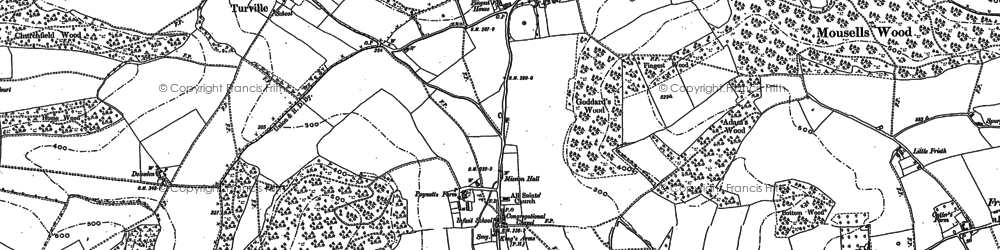 Old map of Skirmett in 1897
