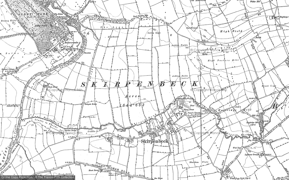 Old Map of Skirpenbeck, 1891 in 1891