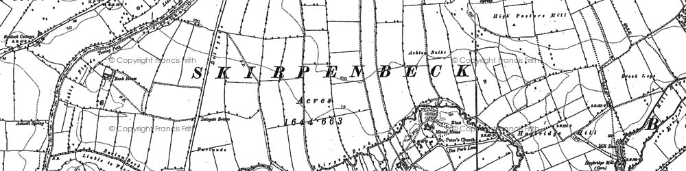 Old map of Skirpenbeck in 1891