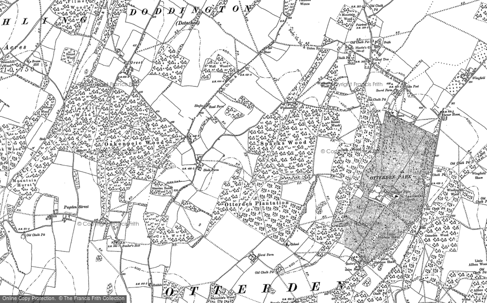 Old Map of Slade, 1896 in 1896