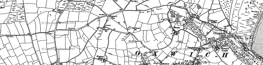 Old map of Slade in 1896
