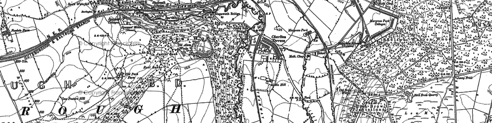 Old map of Slapewath in 1893
