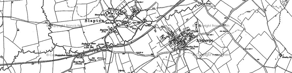Old map of Slapton in 1883