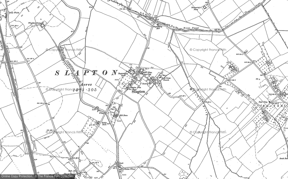 Old Map of Slapton, 1923 in 1923