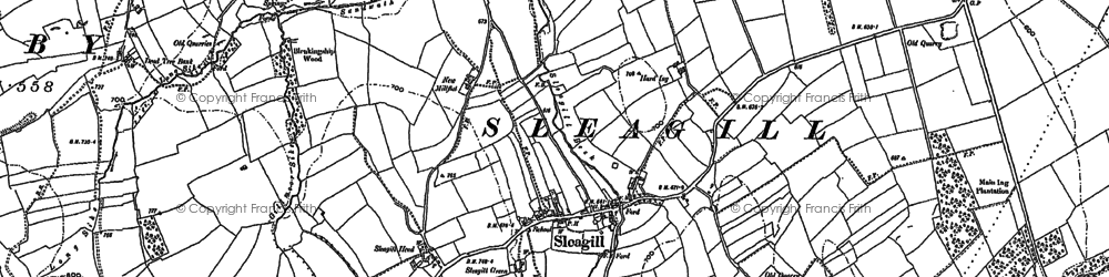 Old map of Sleagill in 1897