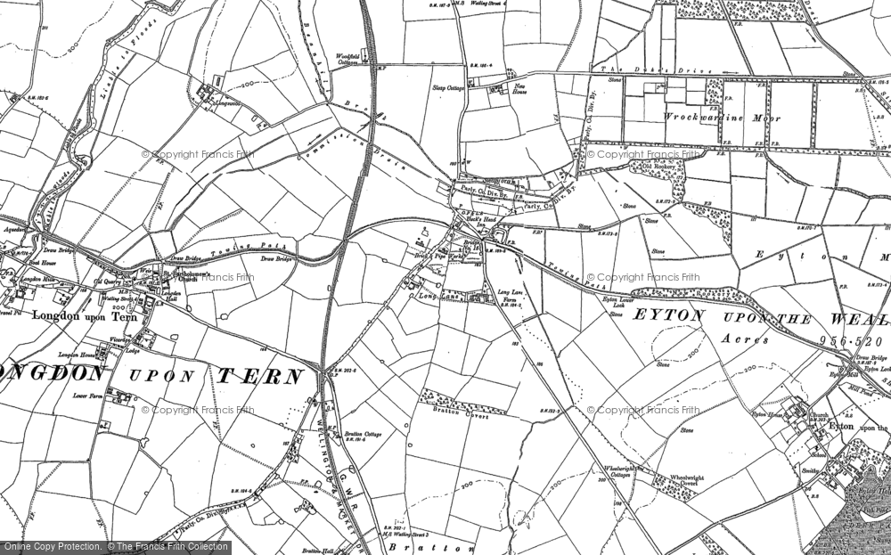 Old Map of Sleapford, 1880 - 1881 in 1880