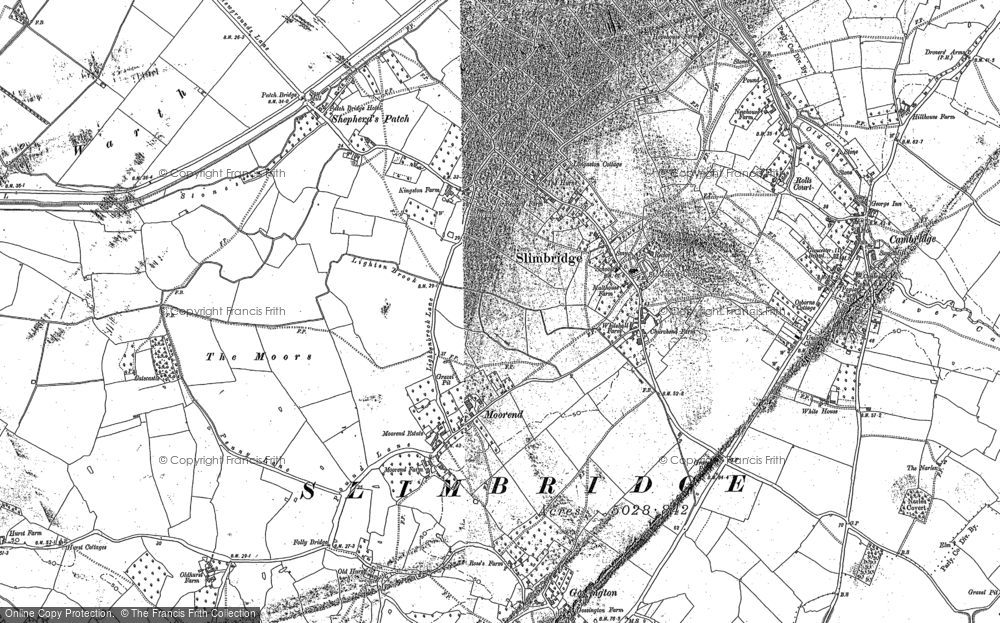 Old Map of Historic Map covering Wildfowl Trust, The in 1879