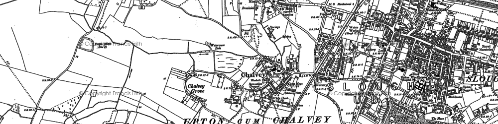 Old map of Slough in 1897