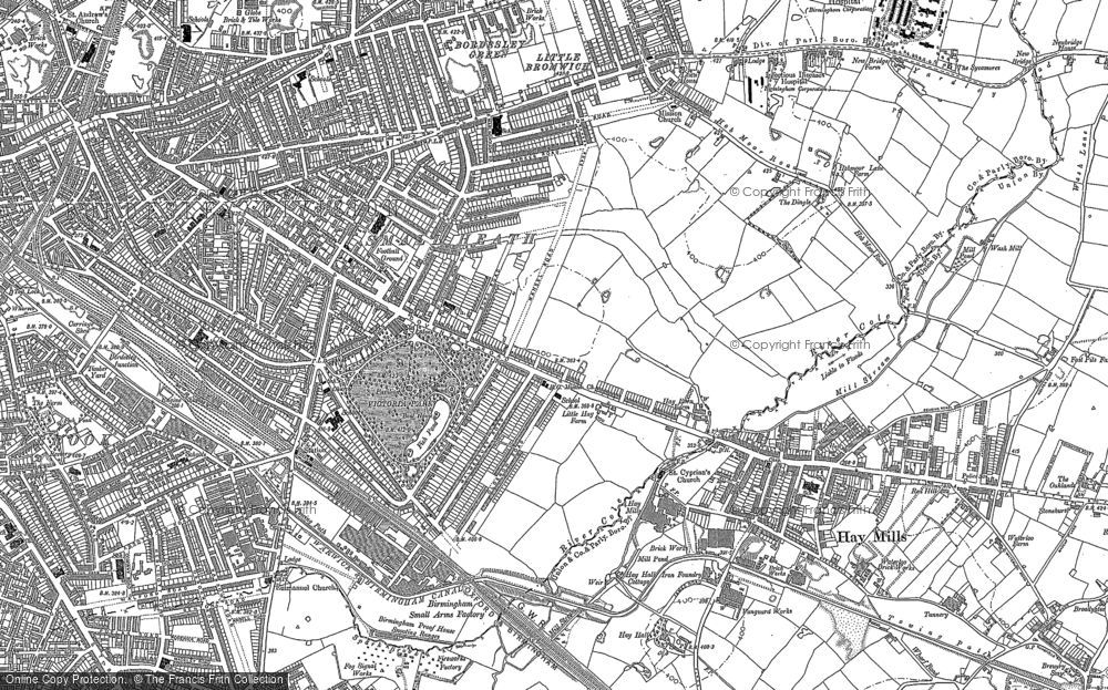 Old Map of Small Heath, 1886 - 1903 in 1886