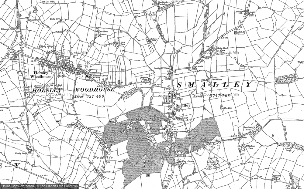 Old Map of Smalley, 1880 - 1881 in 1880