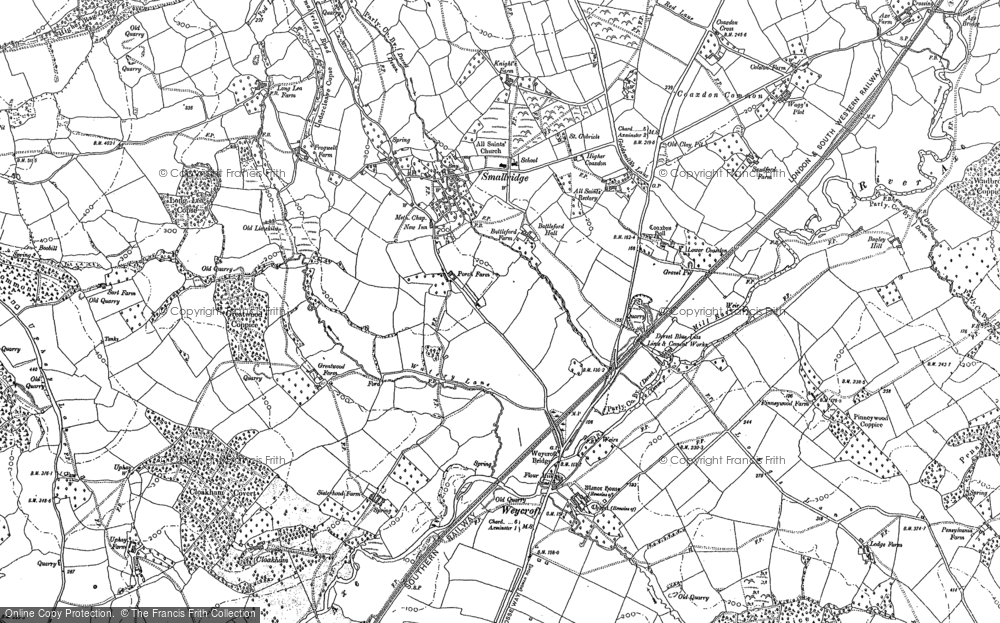 Old Map of Smallridge, 1903 in 1903
