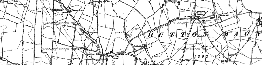 Old map of Smallways in 1854