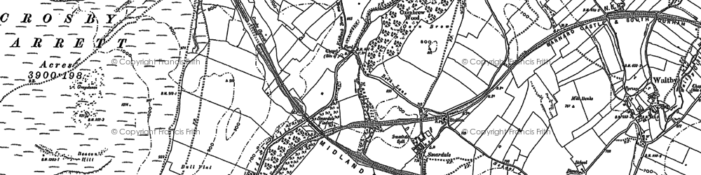 Old map of Smardale in 1897