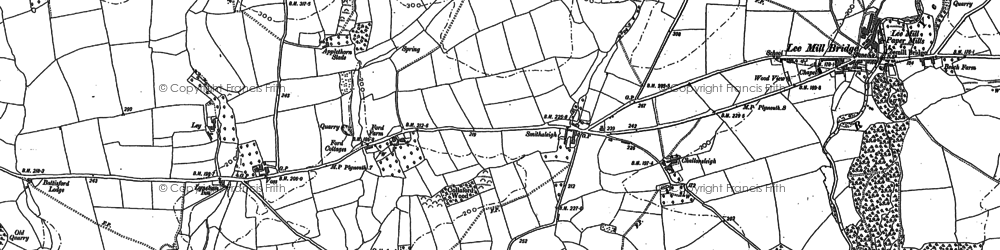 Old map of Smithaleigh in 1886