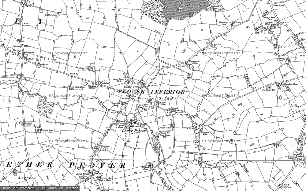 Old Map of Smithy Green, 1897 in 1897